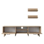 Έπιπλο τηλεόρασης Donna καρυδί χρώμα 180x35x48 3cm ed7838 - Image 4