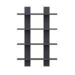 Ράφι τοίχου Laurel ανθρακί μελαμίνη 59 6x16 4x90cm ed7840 - Image 3