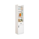Βιβλιοθήκη Bookcase άσπρο μελαμίνη 44x36 5x184 4εκ ed7855