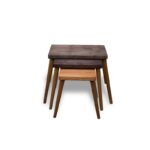 Set βοηθητικά τραπέζια Liscio 55x50x45cm 3τεμ ed7858