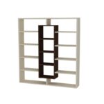 Βιβλιοθήκη Ample σημύδα βένγκε μελαμίνη 125x22x135 7εκ ed7861 - Image 3