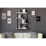 Ράφι τοίχου Dodo άσπρη μελαμίνη 54x15x90cm ed7863