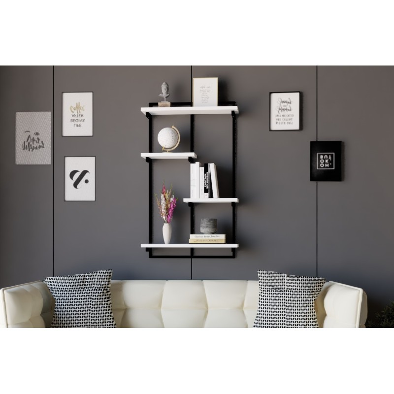 7863_0-800x800 Ράφι τοίχου Dodo άσπρη μελαμίνη 54x15x90cm ed7863 - Image 1