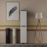 Παπουτσοθήκη Asimo ανθρακί λευκό 29 6x35x156 6cm μελαμίνη ed7880