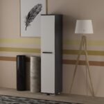 Παπουτσοθήκη Asimo ανθρακί λευκό 29 6x35x156 6cm μελαμίνη ed7880 - Image 5