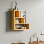 Ραφιέρα Piramit κίτρινο μελαμίνη 62x18x62εκ ed7894