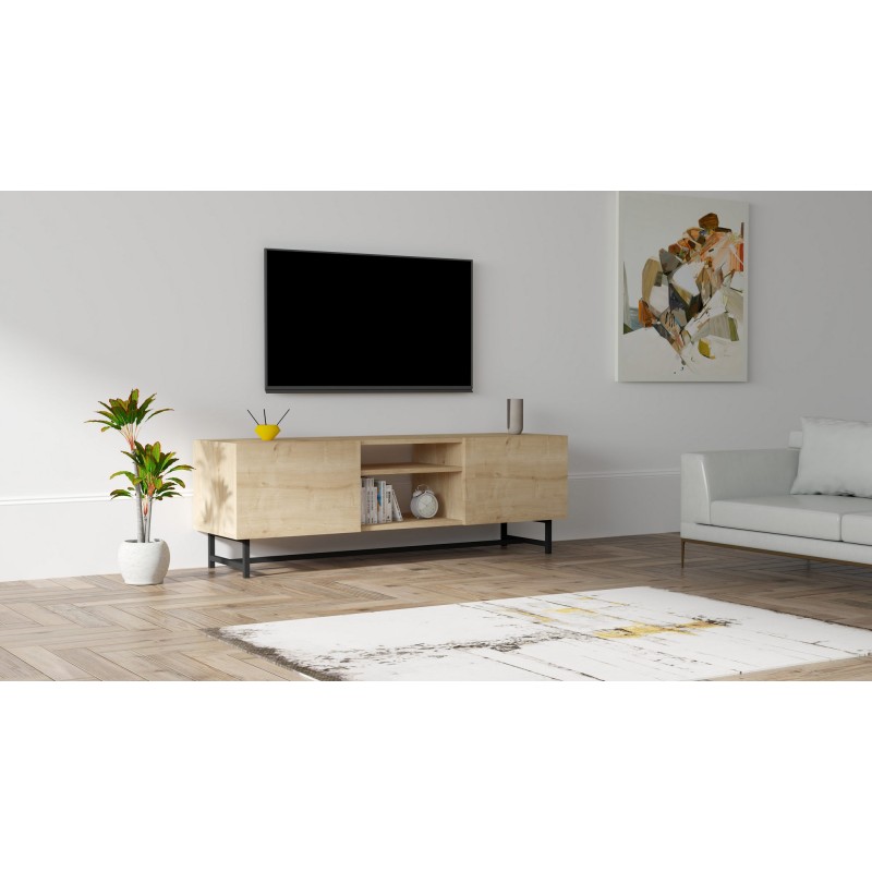 7920_0-800x800 Έπιπλο τηλεόρασης Tugi Sapphire Oak 150x40x50cm ed7920 - Image 1