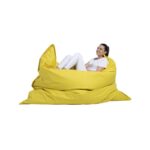 Πουφ Giant Cushion 140x180 αδιάβροχο ύφασμα κίτρινο ed7923 - Image 3