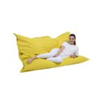 Πουφ Giant Cushion 140x180 αδιάβροχο ύφασμα κίτρινο ed7923 - Image 2
