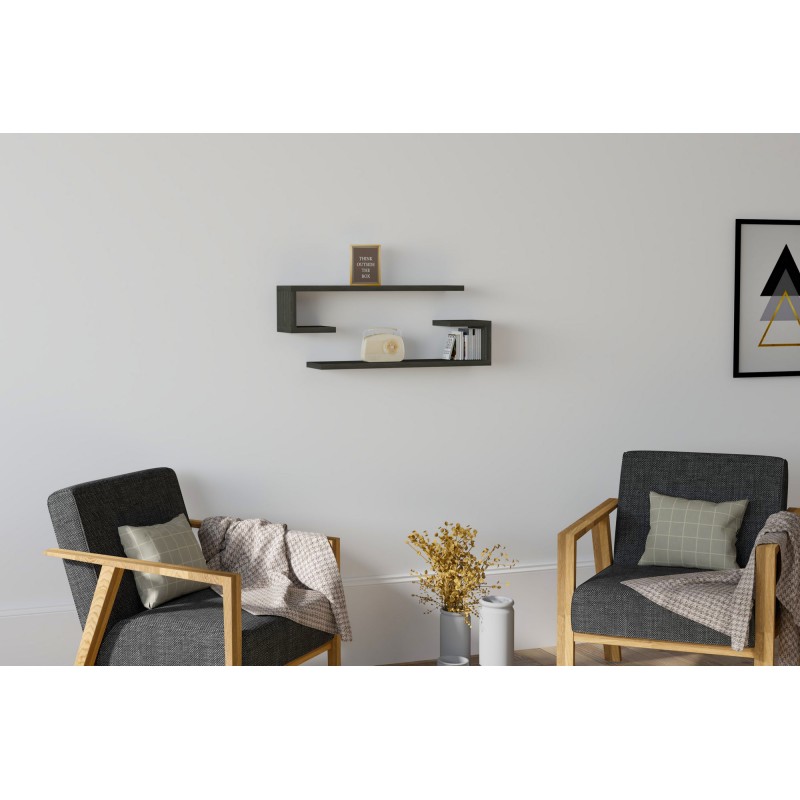 7930_0-800x800 Ράφι τοίχου Eldo Rebab χρώμα μελαμίνη 60x19 6x15cm ed7930 - Image 1