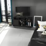 Έπιπλο τηλεόρασης Auburn ανθρακί μελαμίνη 120x29 9x60 6cm ed7935 - Image 5