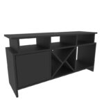 Έπιπλο τηλεόρασης Auburn ανθρακί μελαμίνη 120x29 9x60 6cm ed7935 - Image 3