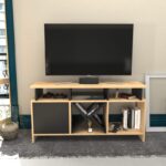 Βάση τηλεόρασης Auburn Oak Anthracite 120x29 9x60 6cm ed7937