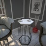 Βοηθητικό τραπέζι Cita λευκό 40x35x62cm ed7944