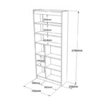 Βιβλιοθήκη Lave 75 6x25x170cm μελαμίνη ed795 - Image 2