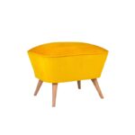 Σκαμπώ Buena 57x45cm κίτρινο ed7960