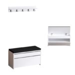 Έπιπλο εισόδου Press άσπρη μελαμίνη 80x35x42cm ed7972 - Image 2