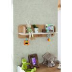 Ραφιέρα Natura Shelf δρυς άσπρο μελαμίνη 82x15x25εκ ed7977 - Image 4