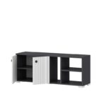 Έπιπλο εισόδου Sarandone ανθρακί άσπρο μελαμίνη 120x31 4x51 6εκ ed7987 - Image 3