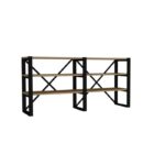 Βιβλιοθήκη Datca Sapphire μαύρο μελαμίνη 133 2x32 1x65εκ ed7988 - Image 3