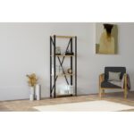 Βιβλιοθήκη London Sapphire μελαμίνη μεταλλικό πλαίσιο 60x29x149 5εκ ed8003