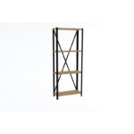 Βιβλιοθήκη London Sapphire μελαμίνη μεταλλικό πλαίσιο 60x29x149 5εκ ed8003 - Image 3