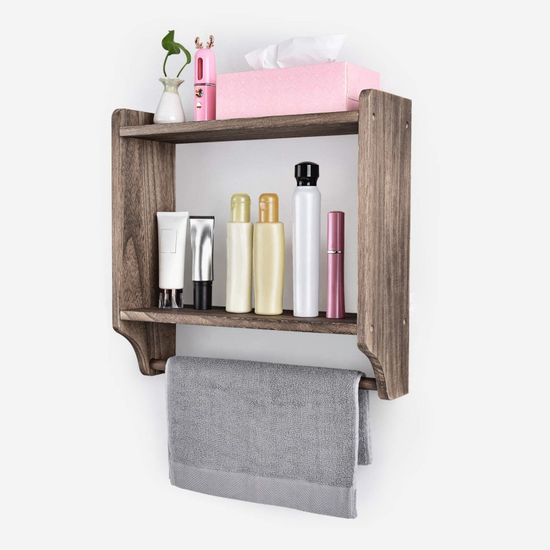 8006_0-800x800 Ραφιέρα τοίχου Avra 45x45x11cm ξύλινη ed8006 - Image 1