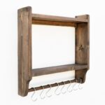 Ραφιέρα τοίχου Avra 45x45x11cm ξύλινη ed8006 - Image 4