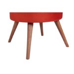 Σκαμπώ Boyce κεραμιδί 45x45x41cm ξύλο ύφασμα ed8007 - Image 4