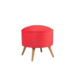 Σκαμπώ Buena 45x43cm κόκκινο ed8008