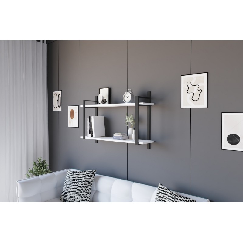 8018_0-800x800 Ράφι τοίχου Abat άσπρη μελαμίνη 90x60x22cm ed8018 - Image 1