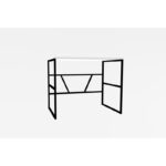 Γραφείο Moon μελαμίνη λευκό χρώμα 90x74x60cm ed8026 - Image 3