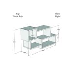 Ράφι τοίχου Afro καρυδί μελαμίνη 90 6x20x51cm ed8033 - Image 2