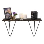 Ραφιέρα Gladiolus σκούρο καρυδί ξύλο 60x15x30εκ ed8034 - Image 5