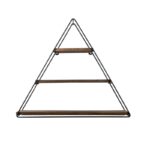 Ραφιέρα Hyacinth καρυδί μαύρο μελαμίνη μεταλλικό πλαίσιο 60x52x15εκ ed8044 - Image 4