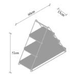 Ραφιέρα Hyacinth καρυδί μαύρο μελαμίνη μεταλλικό πλαίσιο 60x52x15εκ ed8044 - Image 2