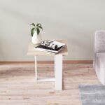 Βοηθητικό τραπέζι Apollon άσπρη Oak μελαμίνη 50x50cm ed8045 - Image 5