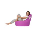 Πουφ Baton αδιάβροχο ύφασμα ροζ 70x35cm ed8072 - Image 4