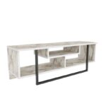 Βάση τηλεόρασης Asal 120 Ephesus Black 120x35 2x40 2cm ed8078 - Image 4