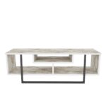 Βάση τηλεόρασης Asal 120 Ephesus Black 120x35 2x40 2cm ed8078 - Image 3