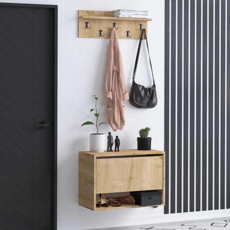 8079_0-800x800 Έπιπλο εισόδου Press άσπρο μελαμίνη 70x35x55εκ ed8079 - Image 1