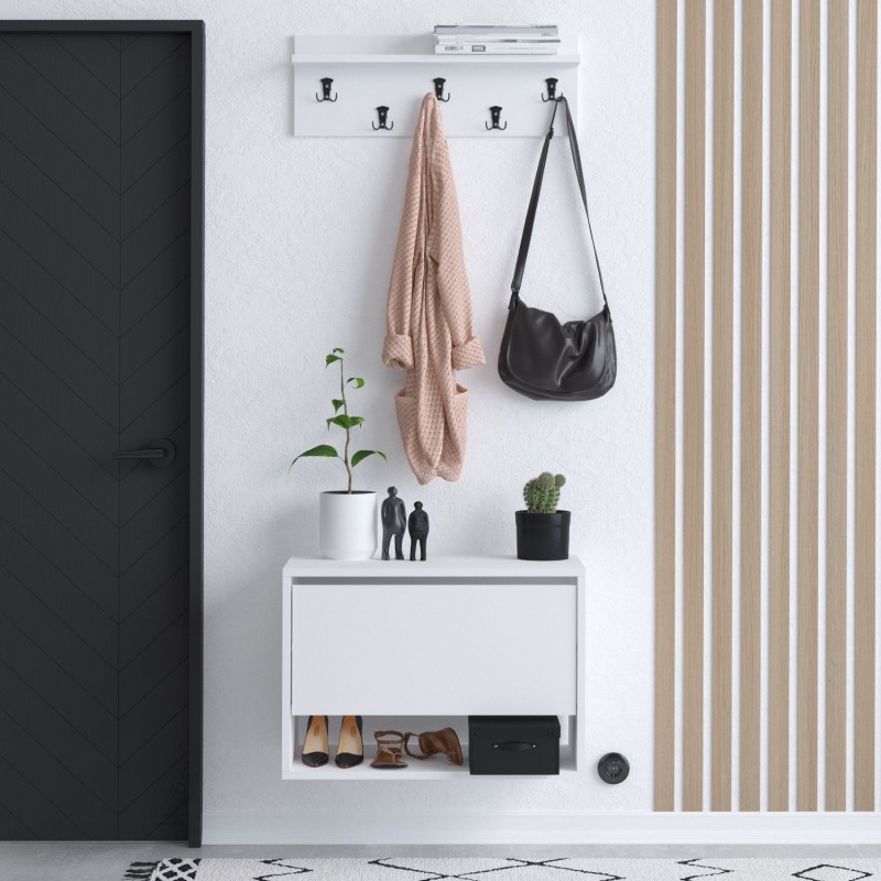 8090_0-800x800 Έπιπλο εισόδου Press άσπρο μελαμίνη 70x35x55εκ ed8090 - Image 1