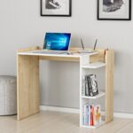 Γραφείο Rubino λευκό Oak 90 6x46 8x75cm ed8100 - Image 5