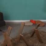 Τραπέζι σαλονιού Roman Maxi Kafkas δρυς μελαμίνη επιφάνεια γυαλί 92x57x41εκ ed8106 - Image 4