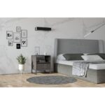 Κομοδίνο Barbara ανθρακί μελαμίνη 51x51x61cm ed8112