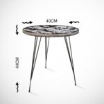 Βοηθητικό τραπέζι Sandalf oak χρώμα μελαμίνη 40x44cm ed8114 - Image 2