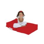 Πουφ Single Seat κόκκινο αδιάβροχο ύφασμα 65x40x50cm ed8120 - Image 2