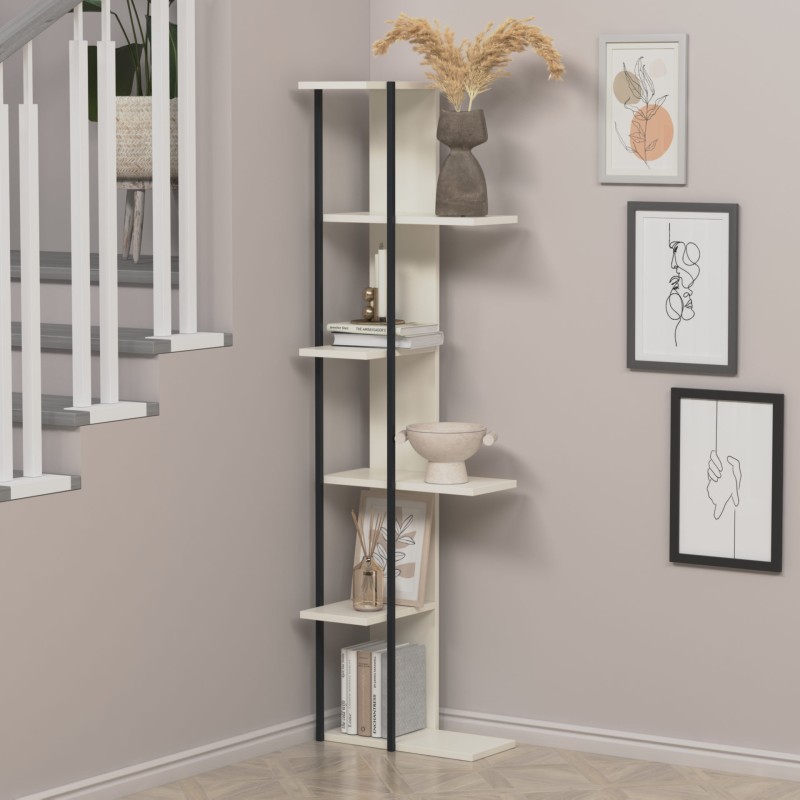 8122_0-800x800 Βιβλιοθήκη Feza άσπρο μελαμίνη 45x31 8x162 3εκ ed8122 - Image 1