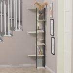 Βιβλιοθήκη Feza άσπρο μελαμίνη 45x31 8x162 3εκ ed8122 - Image 4