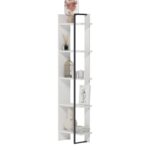 Βιβλιοθήκη Simge άσπρο μελαμίνη 40x23x160εκ ed8123 - Image 4